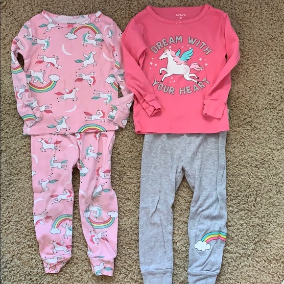 CARTER/'S SLEEPWEAR PAJAMAS GIRLS NWT ANIMALS TOO CUTE!